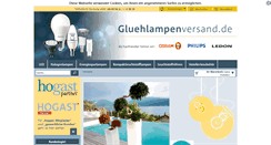 Desktop Screenshot of gluehlampenversand.com