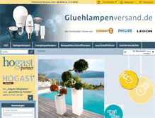 Tablet Screenshot of gluehlampenversand.com